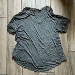 Abound  Gray Relaxed Ribbed Short Sleeve Tee Photo 3