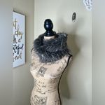 Mud Pie NTM: Night Pheasant Stella Muffler in Gray, Black & White Size OS Photo 8