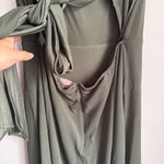 Birdy Grey  Benny Tie Back Maxi Dress Crepe Sea Glass Green Photo 8