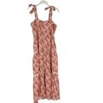 Spartina 449 NEW Linen Baylor Pink House Boho Floral Maxi Dress Size S Photo 5