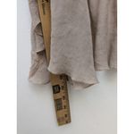 H&M  Women's Vest Open Front Boho Cascade Ruffle Beige Lightweight Size Small Photo 7