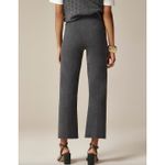 J.Crew Delaney Kickout Sweater Pant Stretch Knit Pintuck Heather Gray XS NWT Photo 1