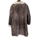 wilson's leather Vintage Wilsons Y2K Penny Lane Leather Suede Fur Lined Brown Coat Long Size XL Photo 1