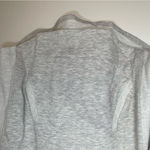 Dress Barn Sunday | Oatmeal V-Neck Hooded Sweatshirt With Floral Embroidery | XL Photo 5