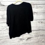 Disney  Vintage Black T-Shirt Tee Embroidered Mickey Mouse Med Photo 2