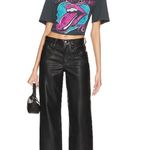 Free People Black Pink Blue Rolling Stones 78 Ticket Boyfriend Oversized T-Shirt Photo 23