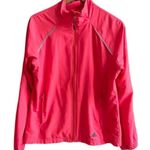 Adidas  Windbreaker Jacket Hot Pink Red Athletic Coat Size Large Photo 0