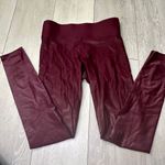 Carbon38 Takara maroon leggings workout athleisure athletic pants size small Red Photo 1