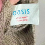 Oasis  Cowl Neck Tunic Sweater Oversized Brown Alpaca Blend Women’s Size US 8-10 Photo 11