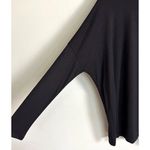 Athleta  Medium Cloudlight Asym Shirt Black Dolman Sleeve Top Pullover Athleisure Photo 4