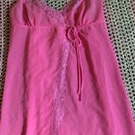 Victoria's Secret Vintage Victoria’s Secret Hot Pink Babydoll Chemise Nightie New With Tag!  Photo 0