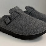 Spring Step  Flexus Clogger Clogs Slipper Wool Felt Buckle Comfort Travel Grey Photo 0