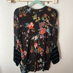 Johnny Was  Workshop velvet trim blouse. Size S Photo 1