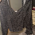 A New Day  Black and White Polka Dot Blouse Photo 2