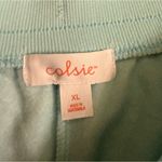 Colsie Women's Light Ice Blue Summer Fleece Lounge Drawstring Shorts Photo 5
