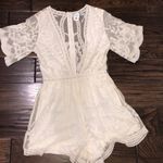 She & Sky  size medium lace romantic romper Photo 1