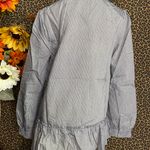 Doe & Rae ✅3/$30✅ NWT  Black Striped Button Down BabyDoll Blouse | MEDIUM | Photo 5