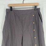 Coco + Carmen  Wide Leg Pants Womens L\XL Gray Cotton High Rise Elastic Waist Photo 1