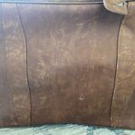 Vintage Brown Leather Mercury Suitcase Luggage Photo 6