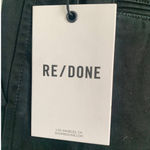 RE/DONE NWT 90s Trouser Shorts in Washed Black Photo 5