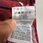 Love moschino  Red Floral Neck Tie Bow Blouse Sz 8 Photo 7