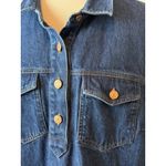 Gap Denim Dress Jean size XLT XL Tall Extra large Popover A Line Pockets Y2K 80s Photo 5
