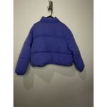 Amazon  Essentials Womens Puffer Jacket Coat Purple-Blue Size 3X Cropped Padded Photo 2