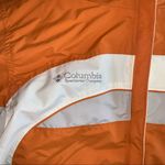 Columbia Orange & White Fleece Lined Hooded Coat size Small Photo 2
