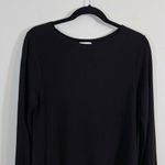 J Jill Women's Black & Red Trim Pullover Oversized Tunic Sweater Size S Photo 1