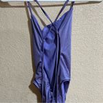 Good American NWT Shine Barely There One-Piece Swimsuit in Lilac Mist001 Photo 4