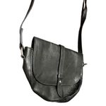 American Eagle  Black Leather Purse Made in Italy‎ Photo 1