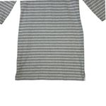 Vineyard Vines Dress Sz S Shirt Gray White Striped Cotton 3/4 Sleeves Photo 2