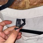 Mango Suit Beige Short Sleeve Pocket Silk Blouse Women's Size Small Photo 3