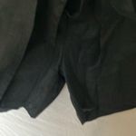 Nicole Miller : Black, Linen Tie-Waist Shorts- 6 Photo 13