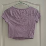 Aeropostale  Purple Seriously Soft Cropped Tee Photo 1