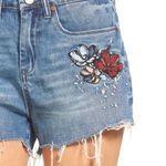 BLANK NYC new ★ Festival Floral Embroidery Denim Cut Off Shorts ★ Inside Joker 30 Photo 6