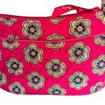Vera Bradley Small Hipster Crossbody Pink Swirl flower Handbag Purse Used Photo 2