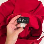 Vintage red midi halter dress Size M Photo 3