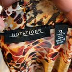 Notations 158 Vintage  Brown Snakeskin Vest Blouse XL Photo 3