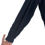 Quince Organic Textured Cotton Peasant Blouse Navy Blue 100% Cotton Swiss Dot S Photo 5