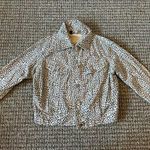 Divided  H&M cheetah print jean jacket Photo 0