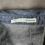 Maurice's Shirt Womens Large Blue Denim Button Up Western Long Sleeve Pockets Photo 2