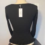 Baltic Born NWT  Tayla Knit Black Ribbed Women's Top Size Large Photo 1