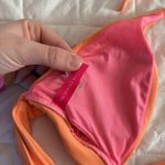 Victoria's Secret VS Womens Size Small Neon Orange Bikini Top Halter Padded Photo 6