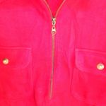 Talbots  L Quarter Zip Cargo Pocketed Pullover Sweatshirt in Red Photo 2