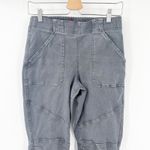 Spanx  Womens Gorpcore Ankle Zip Stretch Twill Cargo Jogger Pants Size M Gray‎ Photo 3