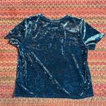 Arizona Jeans ARIZONA JEAN CO BLUE CRUSHED VELVET TEE SHIRT Photo 2
