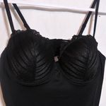 Jason Wu Black Bodysuit with Strappy Design Lace Size XL Photo 2