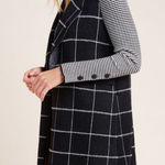 Anthropologie  Quinn Windowpane Longline Duster Vest -NEW- One Size Photo 0