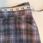 Peter Millar  Plaid Skirt Women's Size 8 Purple Green White Pockets Pleated Photo 4